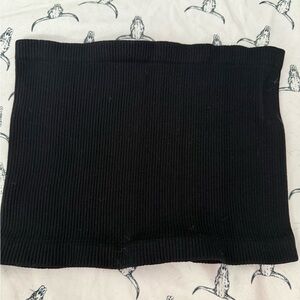 Free People Black Ribbed Tank Top